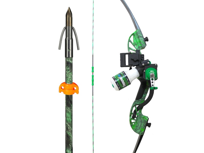 AMS Water Moc Recurve Bowfishing Bow Package  40 lb Right Hand with Retriever Pro Tournament Series Reel
