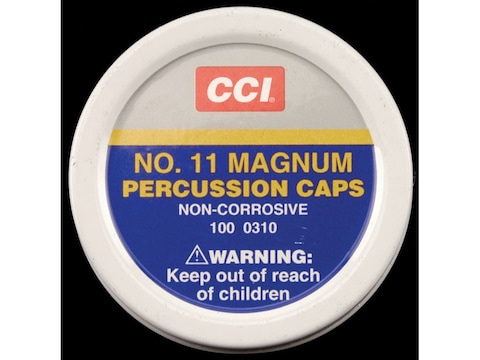 CCI Percussion Caps #11 Mag Box of 1000 (10 Cans of 100)