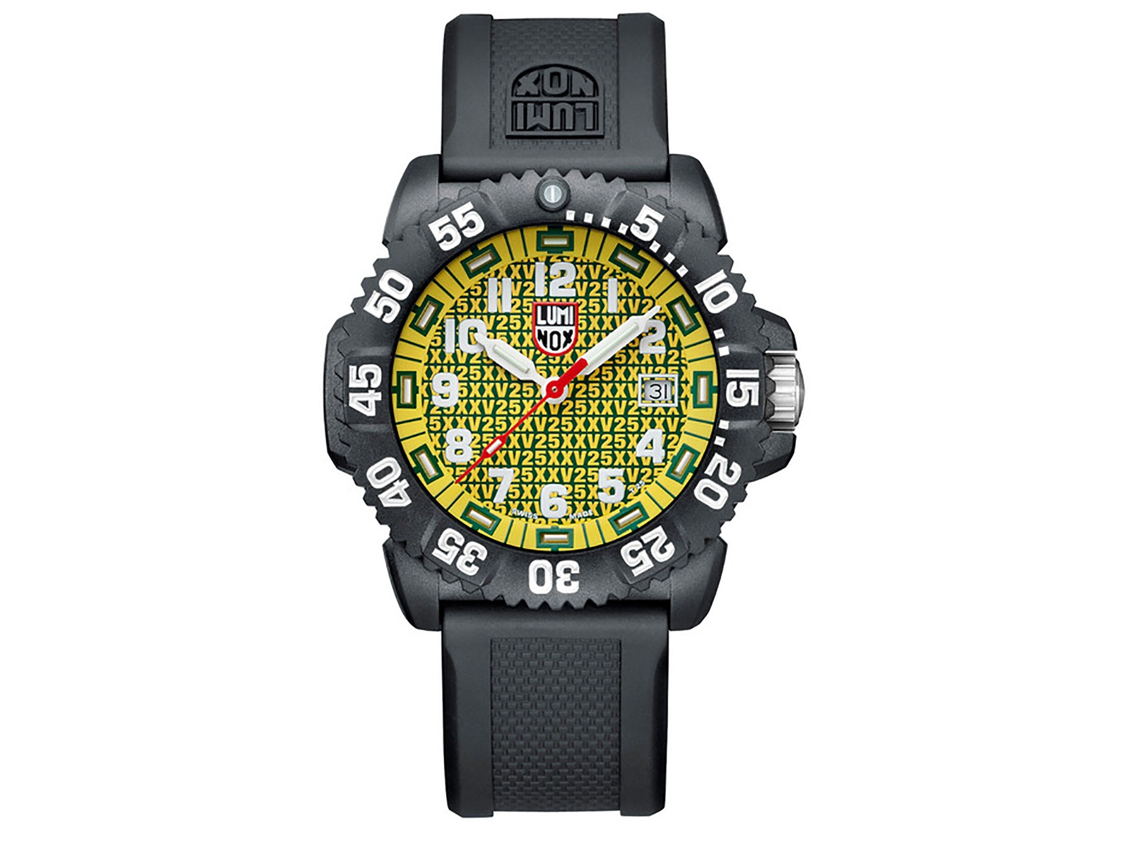 【LUMINOX 25TH ANNIVERSARY 3050 SERIES】 Luminox Navy SEAL Colormark 25th Anniversary Watch Yellow