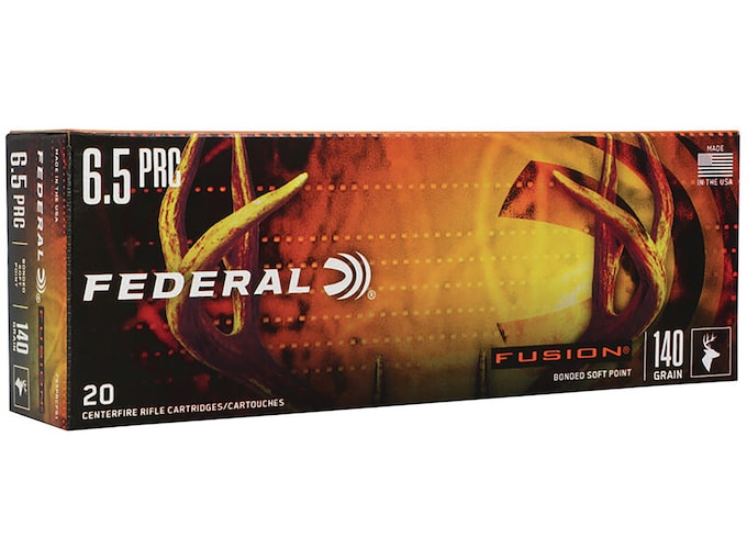 Federal Fusion Ammunition 6.5 PRC 140 Grain Bonded Soft Point 3 Boxes 60 Rd-img-0