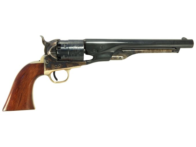 Uberti 1860 Army Black Powder Revolver 44 Caliber 8" Barrel Steel Frame Brass Trigger Guard and Backstrap Blue