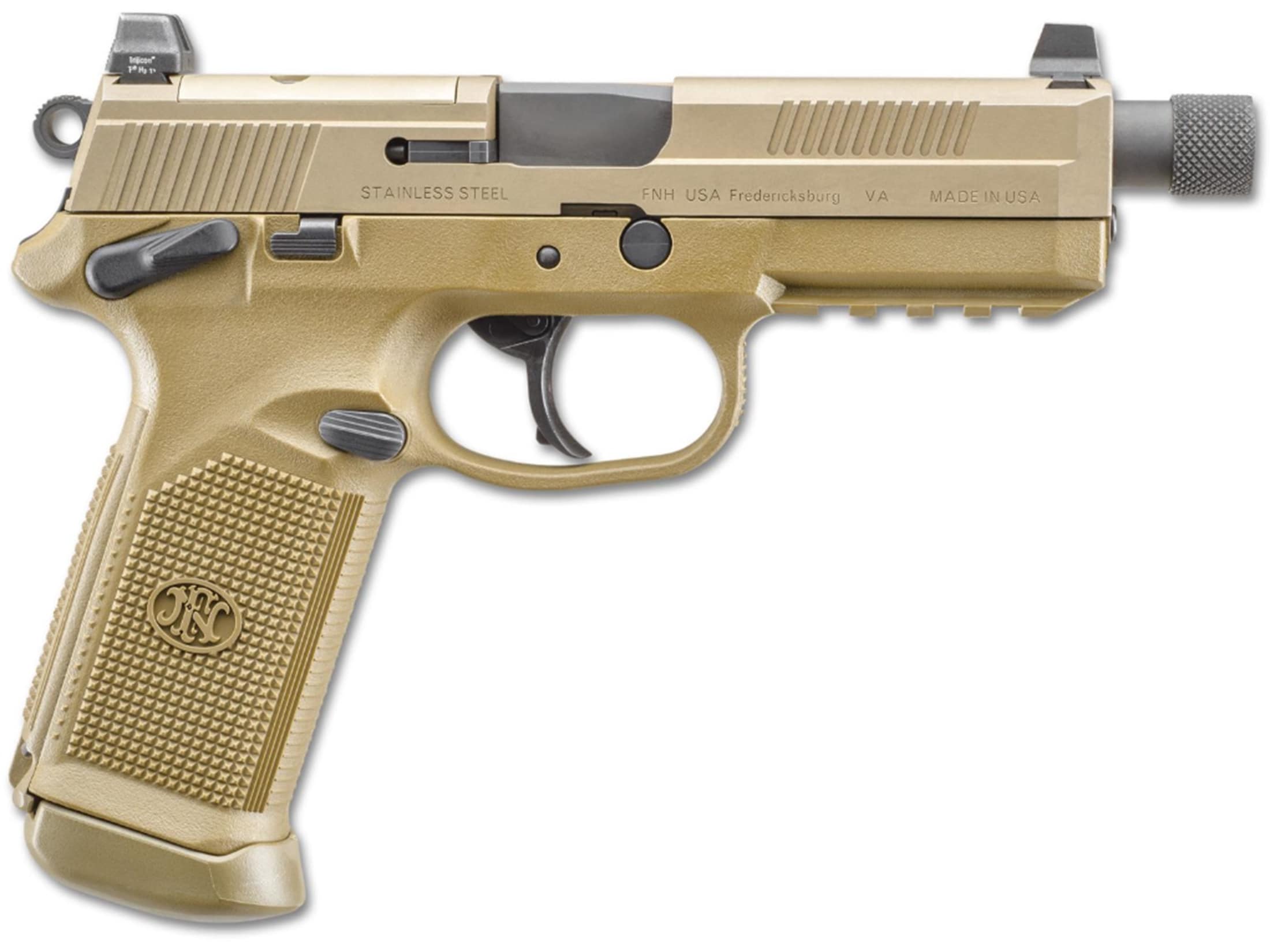FN FNX-45 Tactical 45 ACP Pistol 5.3 Threaded Barrel 15+1 Round Flat