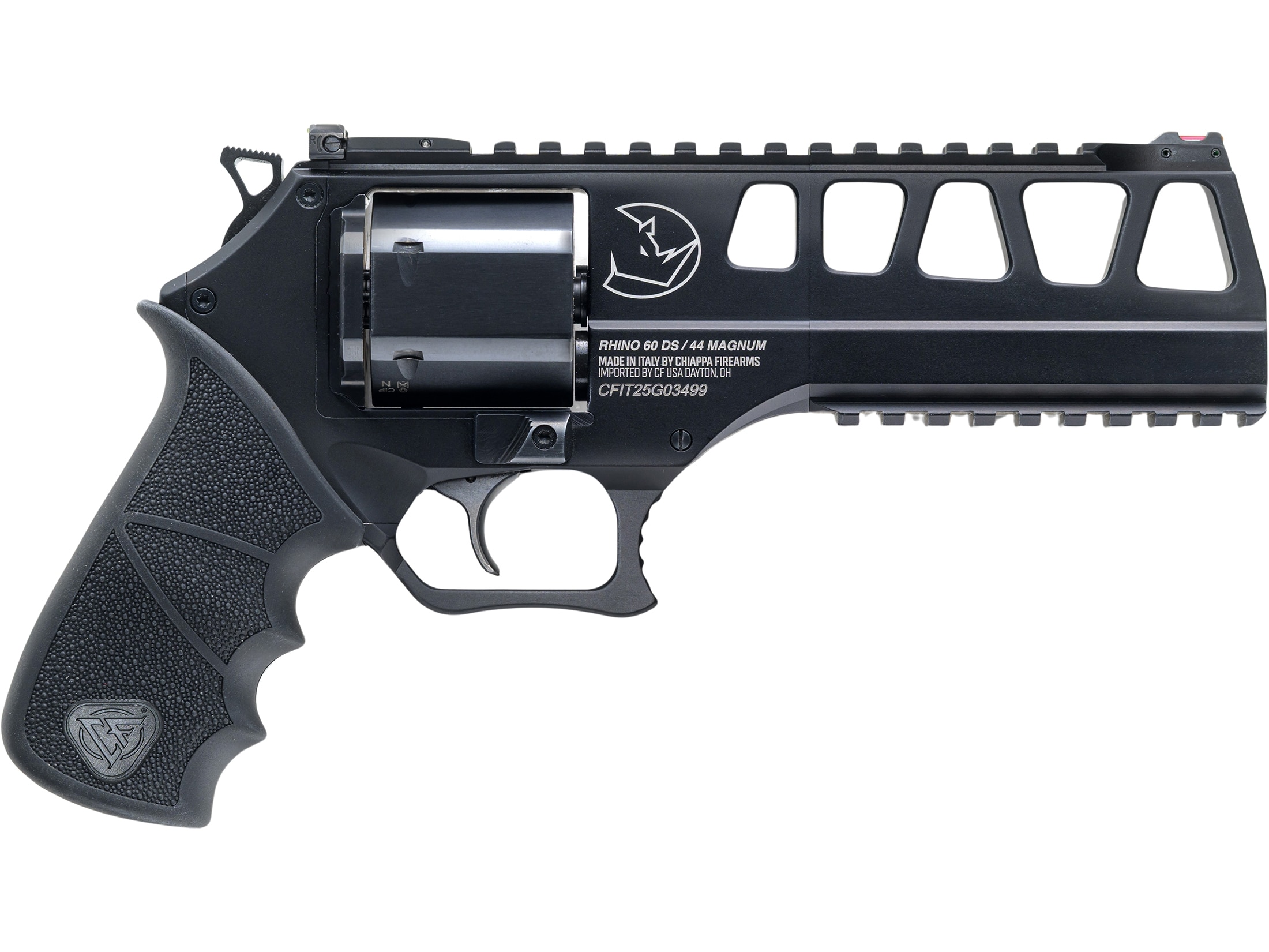 Chiappa Rhino 60DS L-Frame 44 Remington Mag Revolver 6 Black Barrel 6