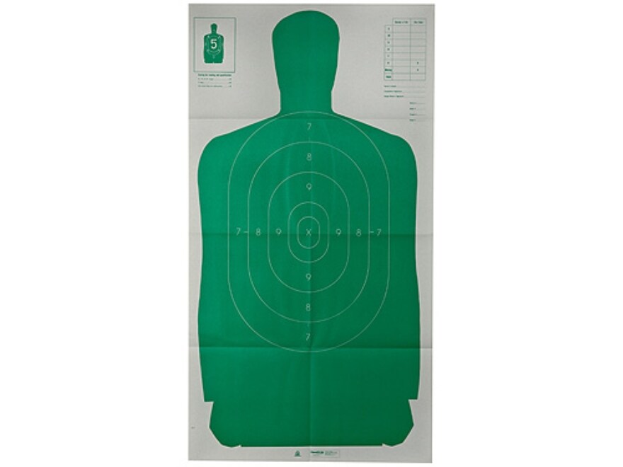 New Pack of 25 Champion LE B27CB Cardboard 24x45-Inch Green Silhouette Target 