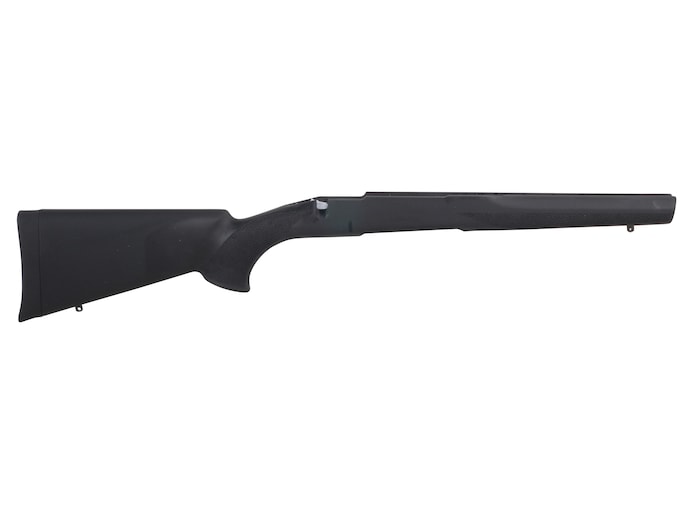 Hogue Rubber OverMolded Rifle Stock Savage 10, 12, 14, 16 Short Action Detachable Box Magazine Varmint Contour Full Bed Synthetic Black