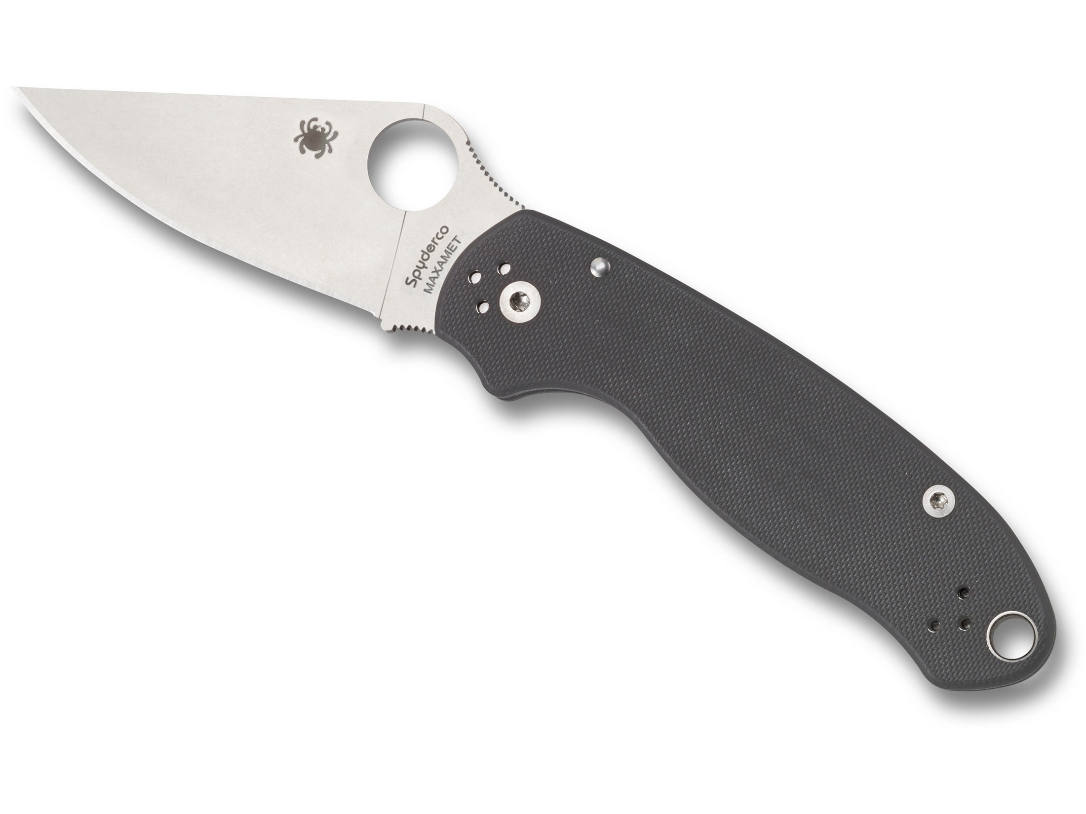 Spyderco Para 3 Folding Knife 2.95 Drop Point Maxamet Steel Blade G-10