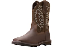 Ariat Groundbreaker Square Toe Work Boots Leather Brown  display picture 1