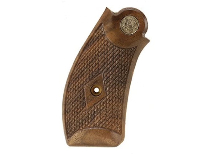 Smith & Wesson Factory Grips S&W N-Frame Round Butt Old-Style Checkered Walnut