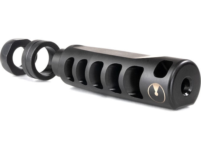 Ultradyne Apollo S Compensator Muzzle Brake with Timing Nut 5.56mm 1/2"-28 Thread Stainless Steel Nitride