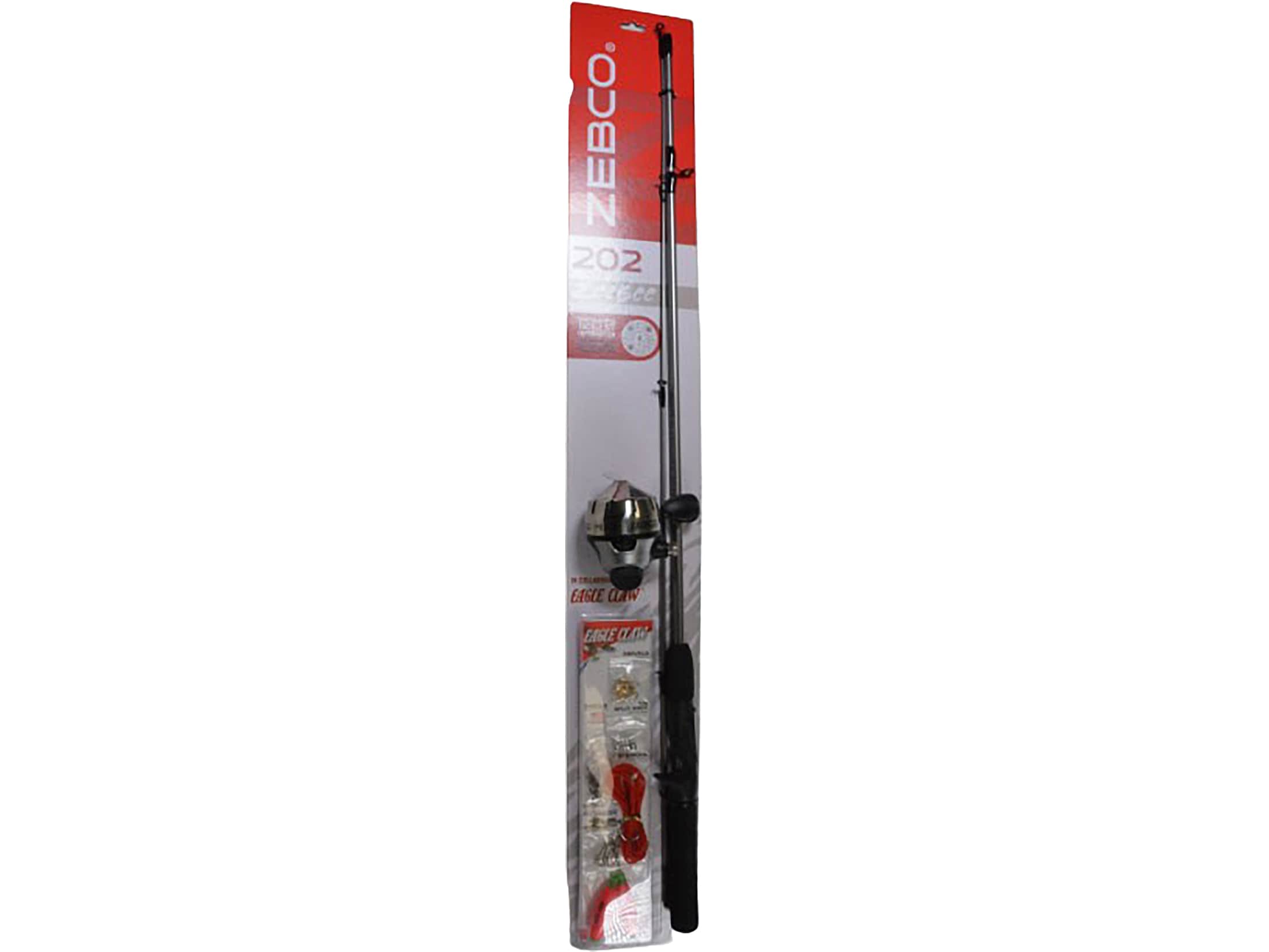 Zebco 202 ZeeBee Spincast Combo 5'6 2pc Eagle Claw Tackle Kit
