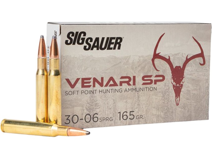 Sig Sauer Venari SP Ammunition 30-06 Springfield 165 Grain Jacketed Soft Pt-img-0