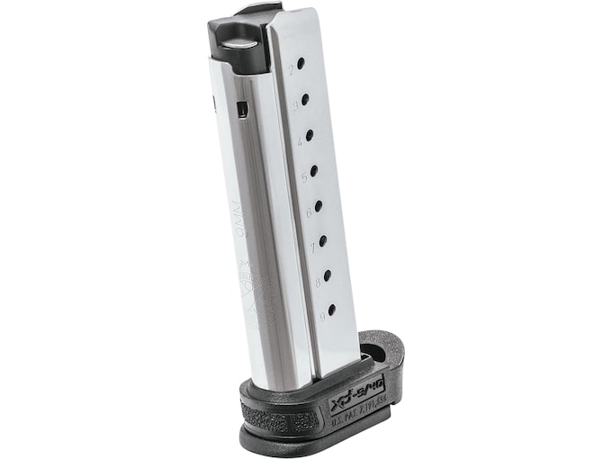 Springfield Armory Magazine Springfield XD-E 9mm Luger 9-Round with Magazine Adapter Stainless Steel