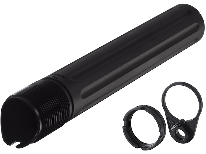 PWS Enhanced Receiver Extension Buffer Tube AR-15 Pistol Aluminum Black