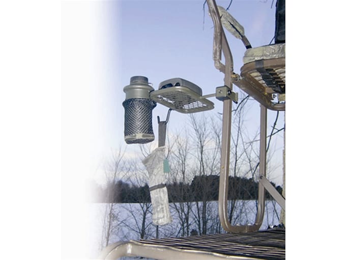 HME UniversallyMountable Treestand Accessory Shelf Steel Brown