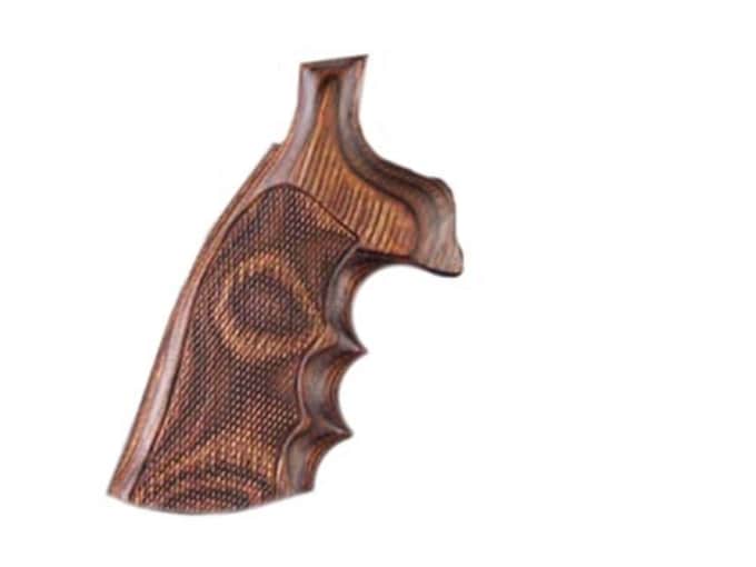 Hogue Fancy Hardwood Grips with Finger Grooves Taurus Small Frame Checkered