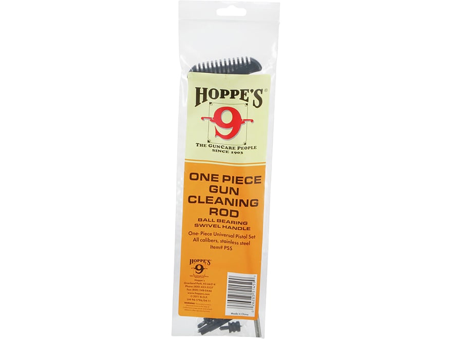 All Calibers and Gauges Hoppe's Bench Rest Stainless Steel 1-Piece Universal Rifle/Shotgun Cleaning Rod 