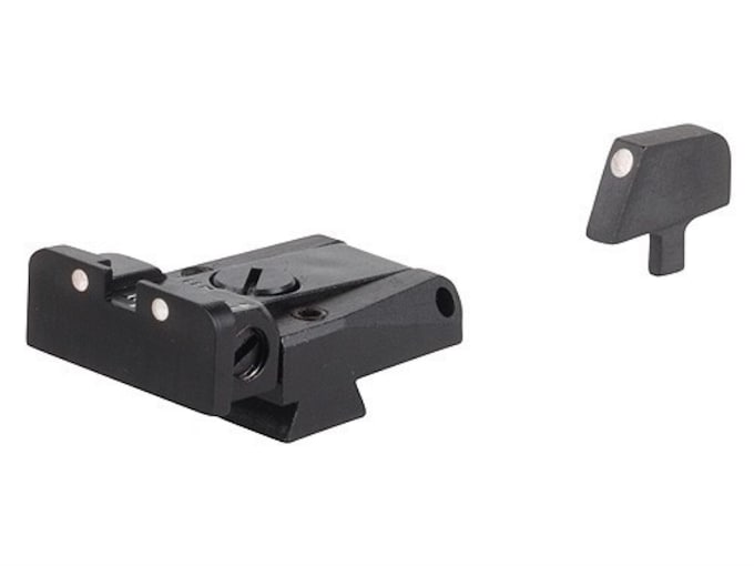 LPA SPR Sight Set 1911 Government with Narrow Tenon Front Sight Steel 3-Dot