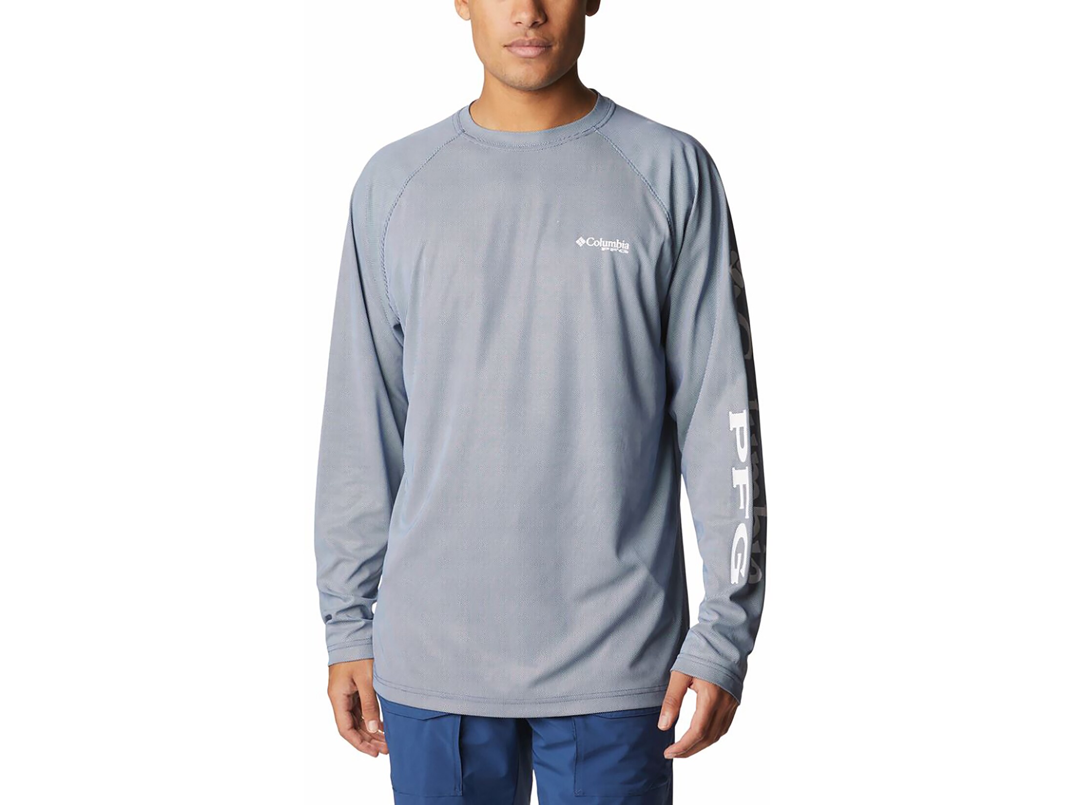 Columbia Men ' S Terminal Deflector Long Sleeve Shirt - Cool Grey