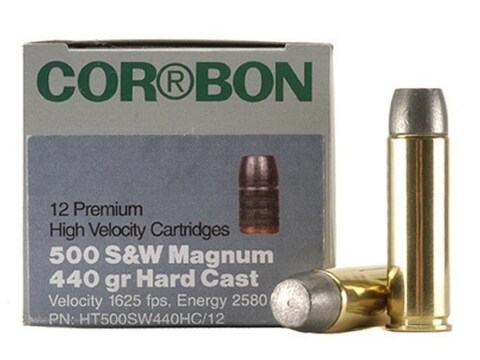 Premium 500 S&W Mag Ammo For Sale - 440 Grain Hard Cast Ammunition