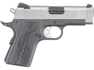 Ruger SR1911 Officer Style Semi Automatic Pistol 9mm Luger 3.6" Barrel 8+1-Round Stainless Matte Gray/Black image