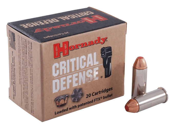 Hornady Critical Defense Ammo 44 Special 165 Grain FTX Box of 20