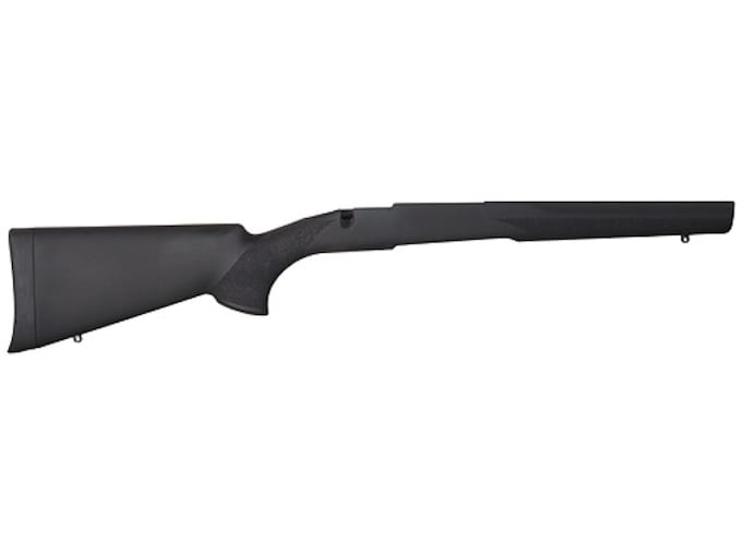 Hogue Rubber OverMolded Rifle Stock Savage 110, 112, 114, 116 Long Action Detachable Magazine Standard Contour Pillar Bed Synthetic Black