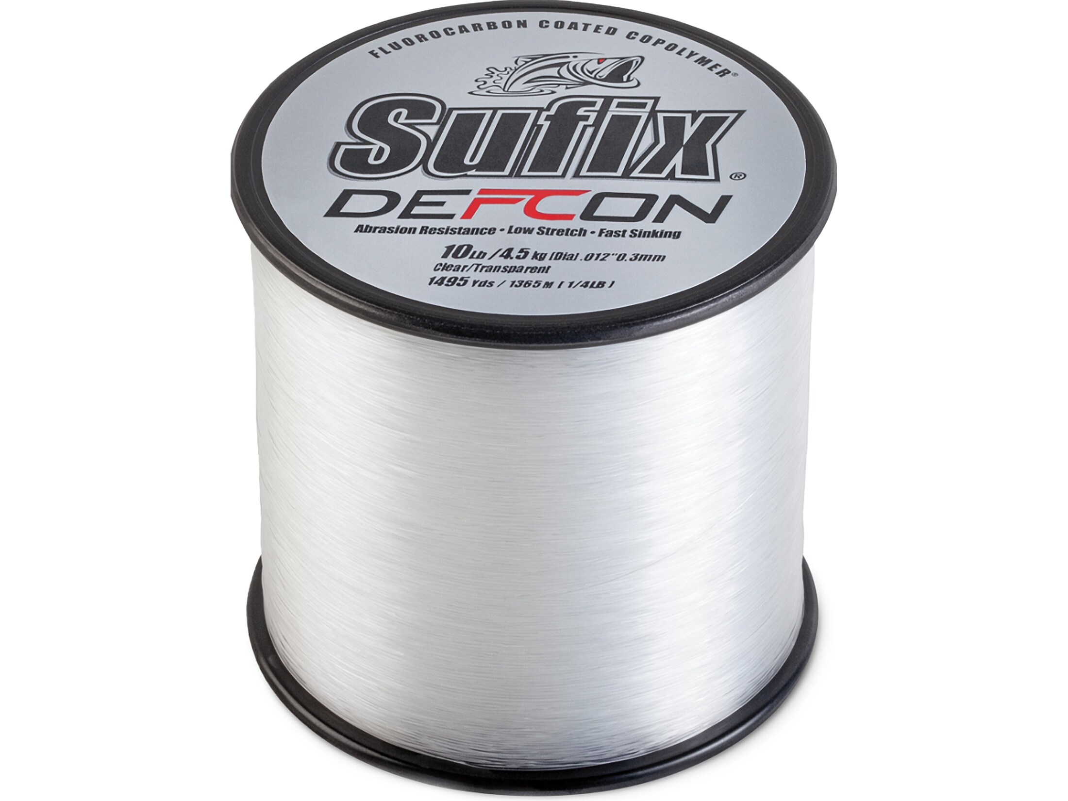 Ｖ−FIN (クリア） Sufix Defcon FC Copolymer Monofilament Fishing Line 12lb 300yd Clear