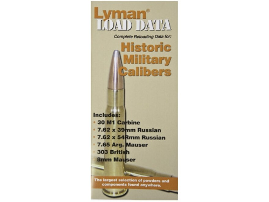 25,6.5mm Calibers Lyman Load Data for 24 