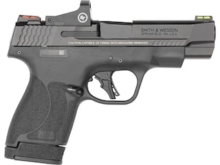 Smith & Wesson PC M&P 9 Shield Plus Semi-Automatic Pistol 9mm Luger 4" Barrel 13-Round Armornite Black Crimson Trace Red Dot image