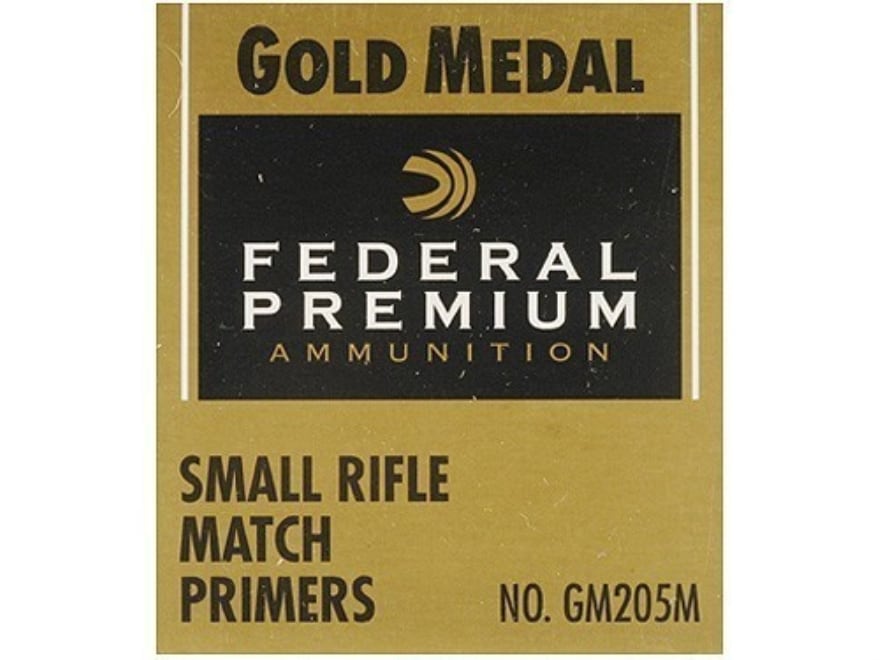 Federal Premium Gold Medal Small Rifle Match Primers #205M Box of 1000