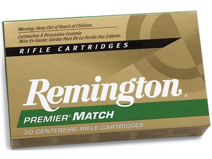Remington Premier Match Ammunition 223 Remington 62 Grain Hollow Point Boat Tail Box of 20