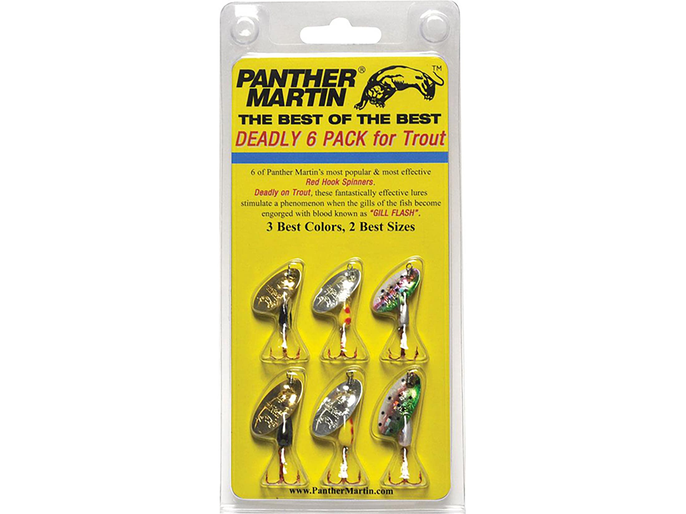 Panther Martin Best of the Best Spinner Kit 1/16-1/8oz 6PK