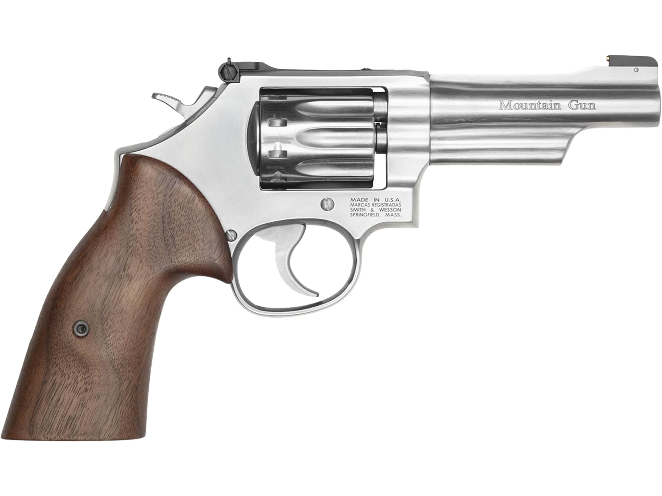 Smith & Wesson 617 Mountain Gun 22 Long Rifle Revolver 4.125 Brushed