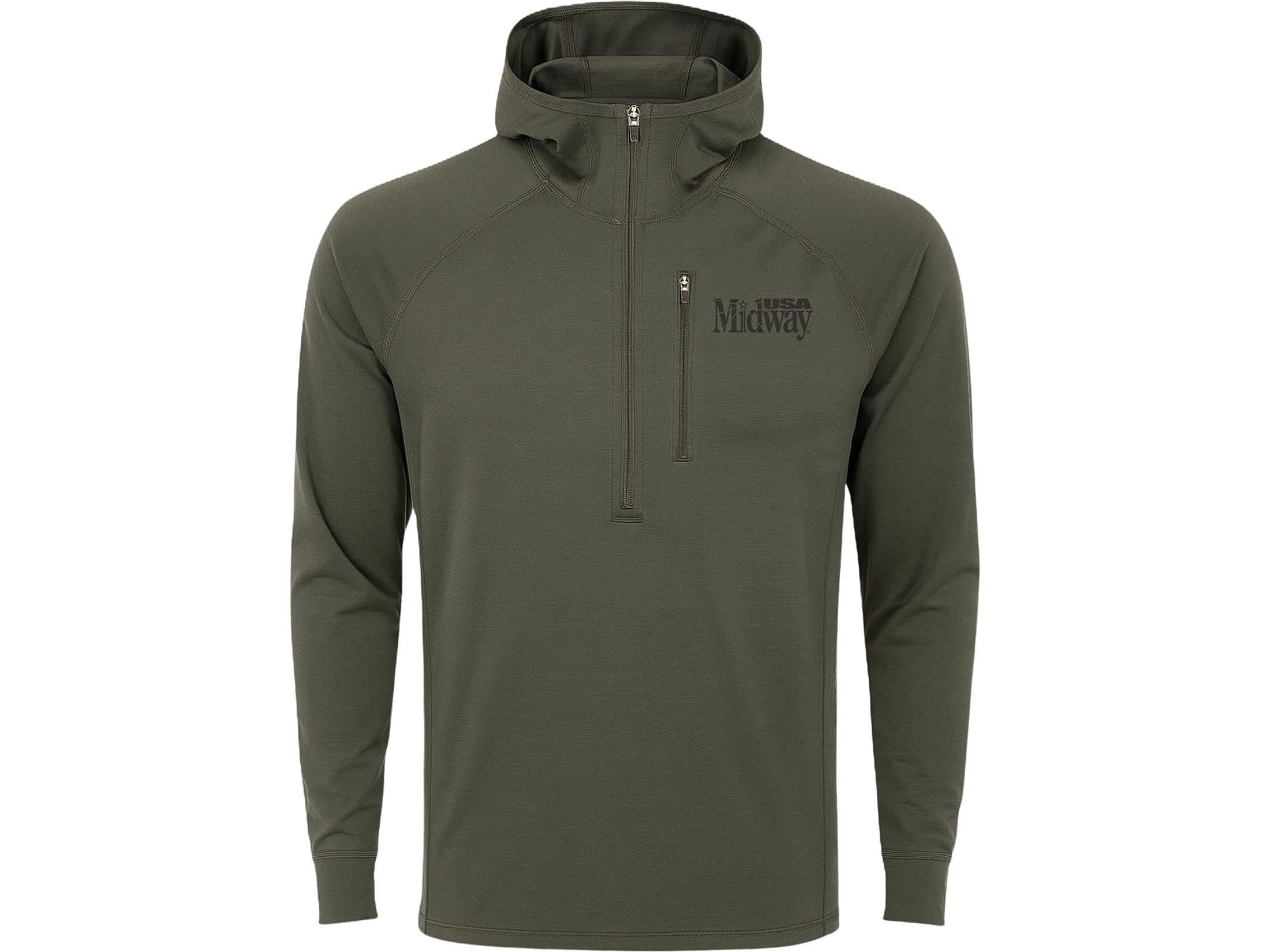 MidwayUSA Men’s Heavyweight Performance Series Long Sleeve Hoodie Merino Wool