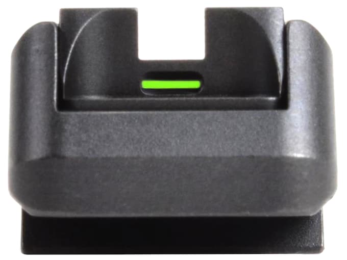 Novak Suppressor Adjustable Rear Night Sight 1911 Novak Cut .450" Height Steel Black with Green Tritium Bar