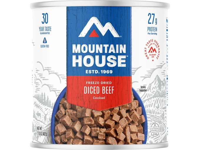 Mountain House Diced Beef Freeze Dried Food 10 Can
