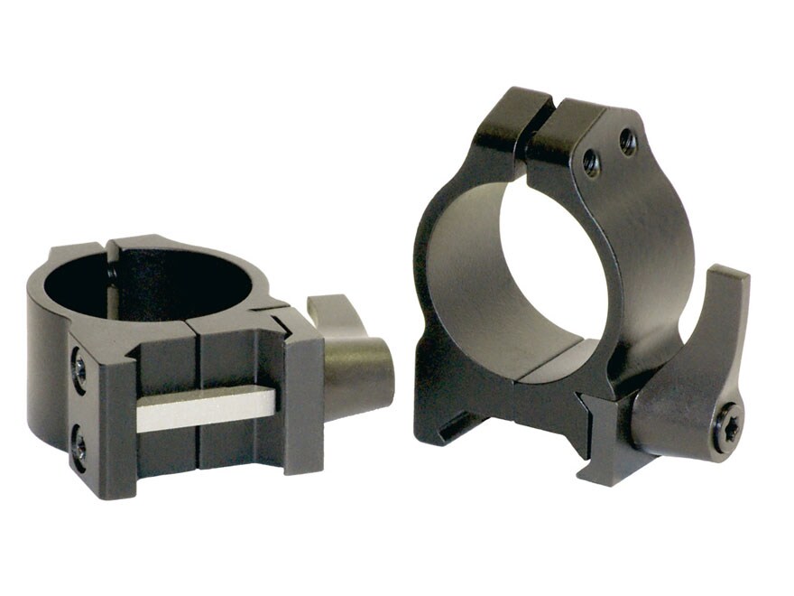 Warne Maxima QD Weaver 34mm Scope Rings Matte Black Low