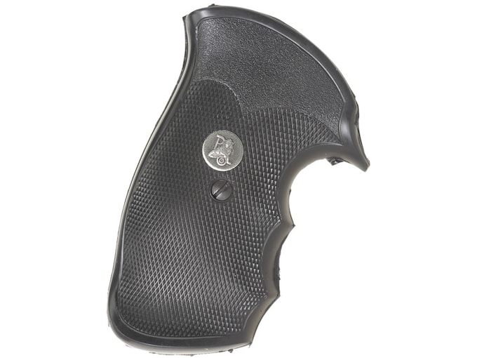 Pachmayr Gripper Decelerator Grips with Finger Grooves S&W N-Frame Square Butt Rubber Black