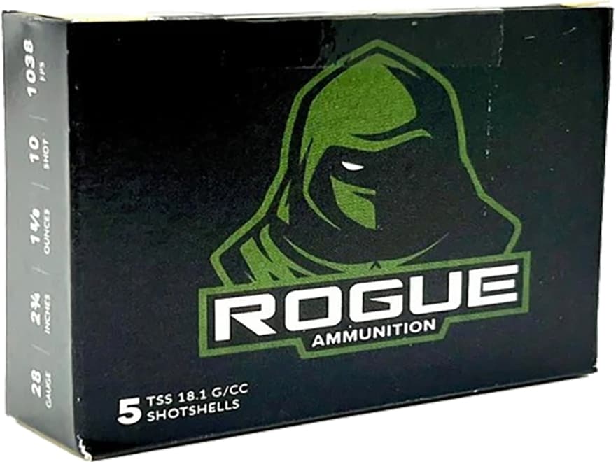 Rogue Turkey TSS 28 Ga Ammo 2-3/4 #10 Tungsten Shot 1-5/8oz Box of 5