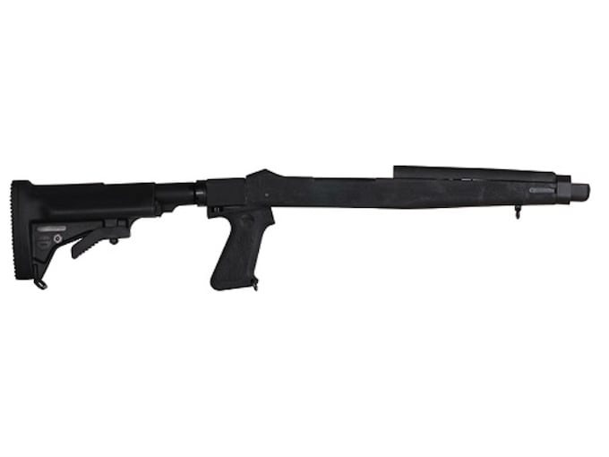 Choate 5-Position Collapsible Rifle Stock with Pistol Grip Ruger 10/22 Standard Barrel Channel Synthetic Black