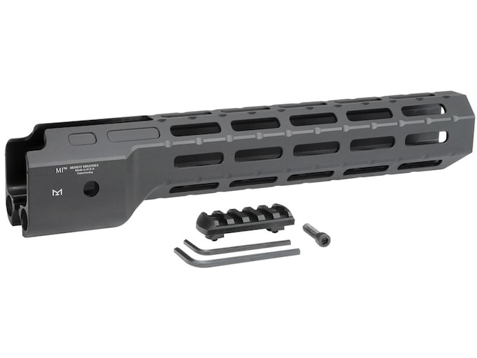 Midwest Industries Combat Rail M-LOK Handguard Ruger PC9 12" Aluminum Black