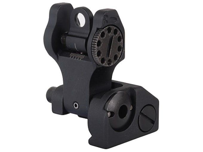 Troy Industries Rear Flip-Up Battle Sight AR-15 Flat-Top Aluminum