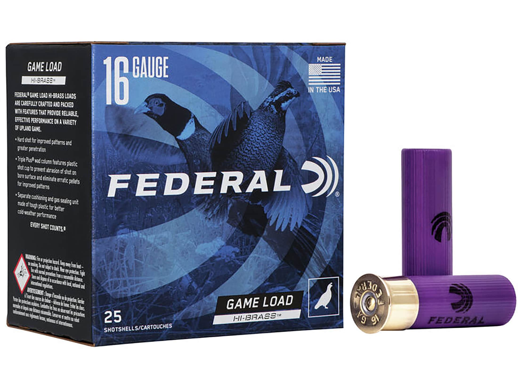 Federal 12GA 2-3/4 Hi-Brass Load 1 1/4oz #4 - 25/Box – Blue Ridge Inc