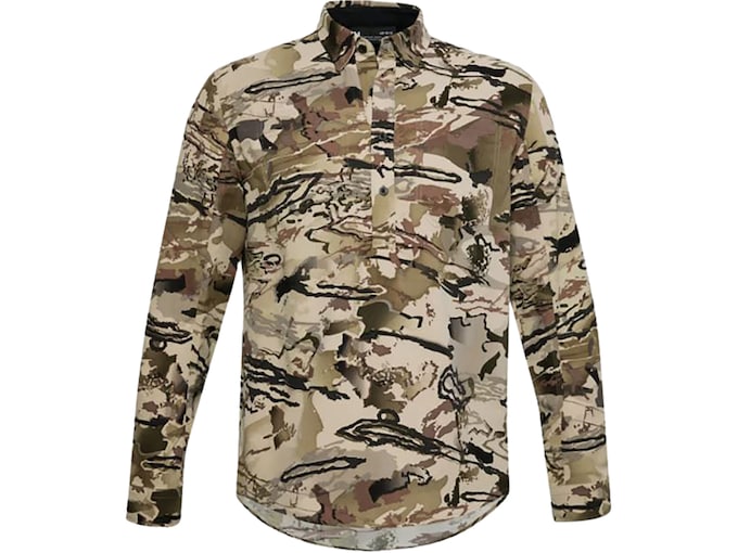 Under Armour Men's UA CH1 Camo Henley Shirt Ridge Reaper Barren Large