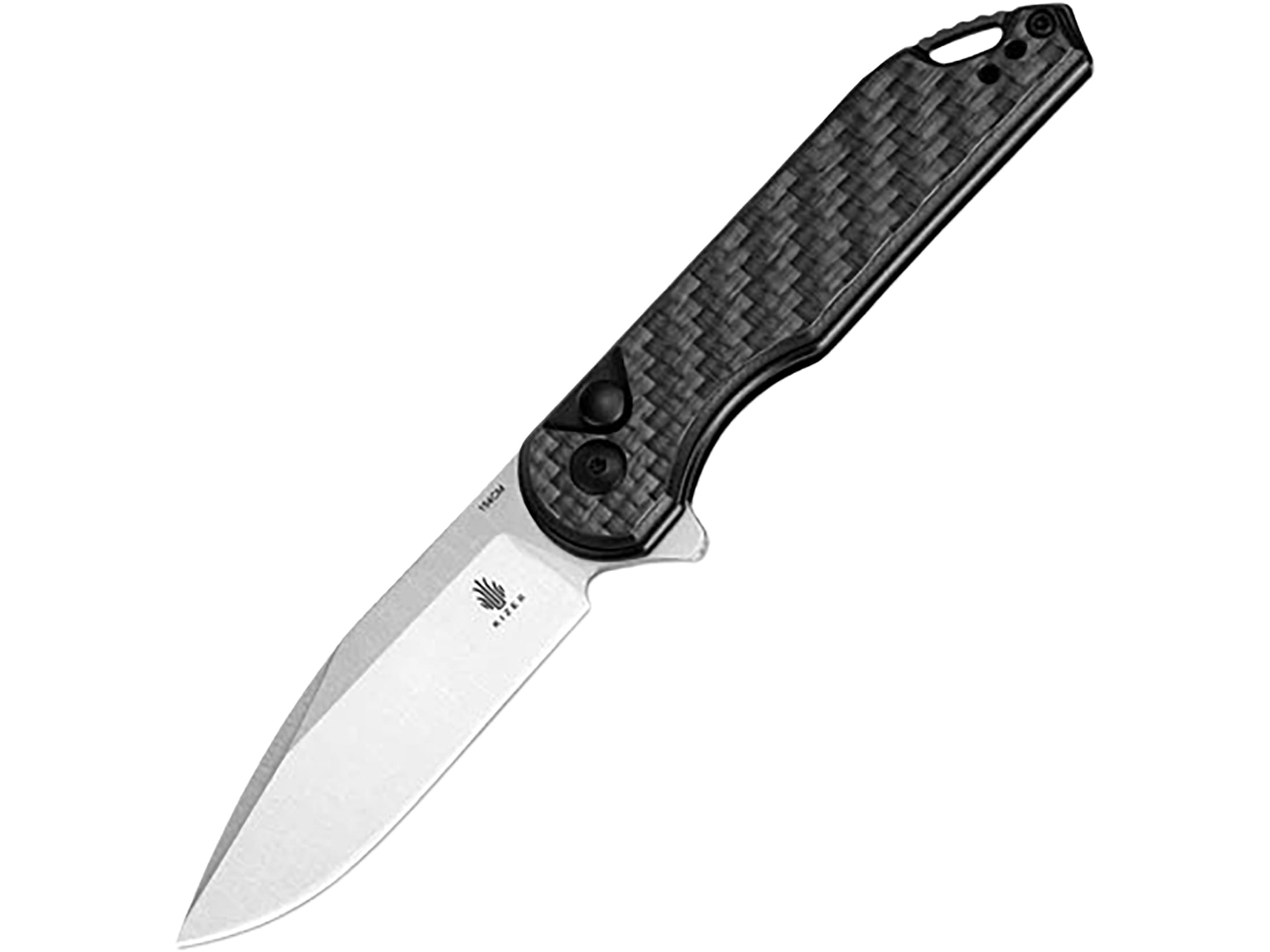 Kizer Assassin Pocket Knife 3.03 Drop Point 154CM Satin Blade Carbon