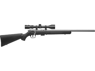 Savage Arms 93-FVSSXP Bolt Action Rimfire Rifle 22 Winchester Magnum Rimfire (WMR) 21" Barrel Stainless and Black Straight Grip With Scope image