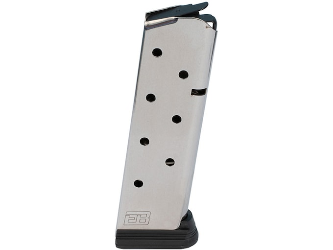 Ed Brown 8-Pack Magazine with Base Pad 1911 Government, Commander 45 ACP 8-Round Stainless Steel