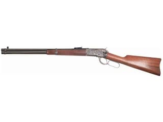 Cimarron Firearms 1892 Saddle Ring Carbine Lever Action Centerfire Rifle 45 Colt (Long Colt) 20" Barrel Blued and Walnut Straight Grip image