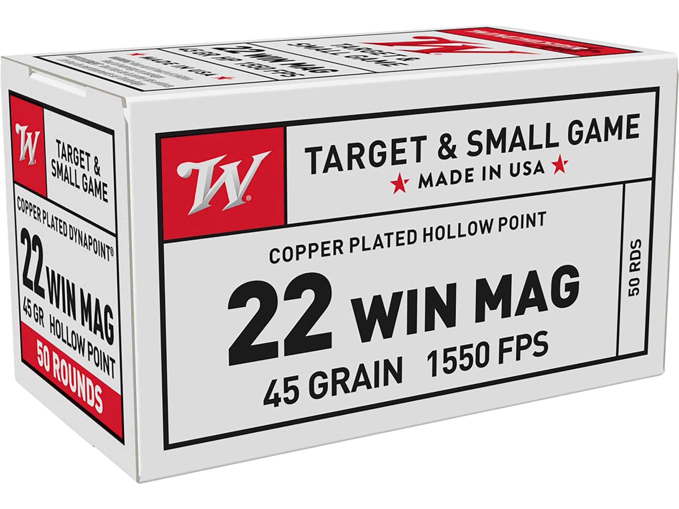 Winchester Dynapoint 22 Winchester Mag Rimfire (WMR) Ammo 45