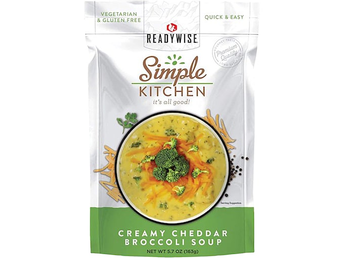 ReadyWise Simple Kitchen Creamy Cheddar Broccoli Soup Freeze Dried